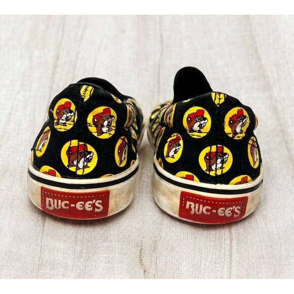 Buc-ees Shoes Slip-on Sneakers Beaver Logo Print Mens 6 See Photos For Size - Picture 5 of 10